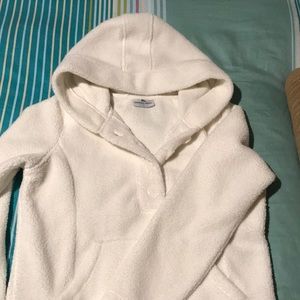 Women’s White Sherpa Hoodie